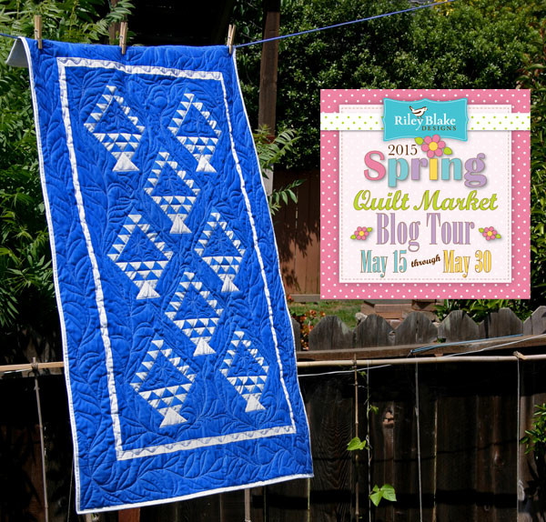 A Tisket, A Tasket quilt made with Sashing Stash fabric